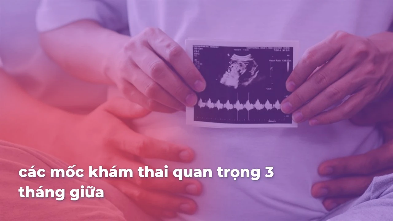 Các mốc khám thai quan trọng 3 tháng giữa